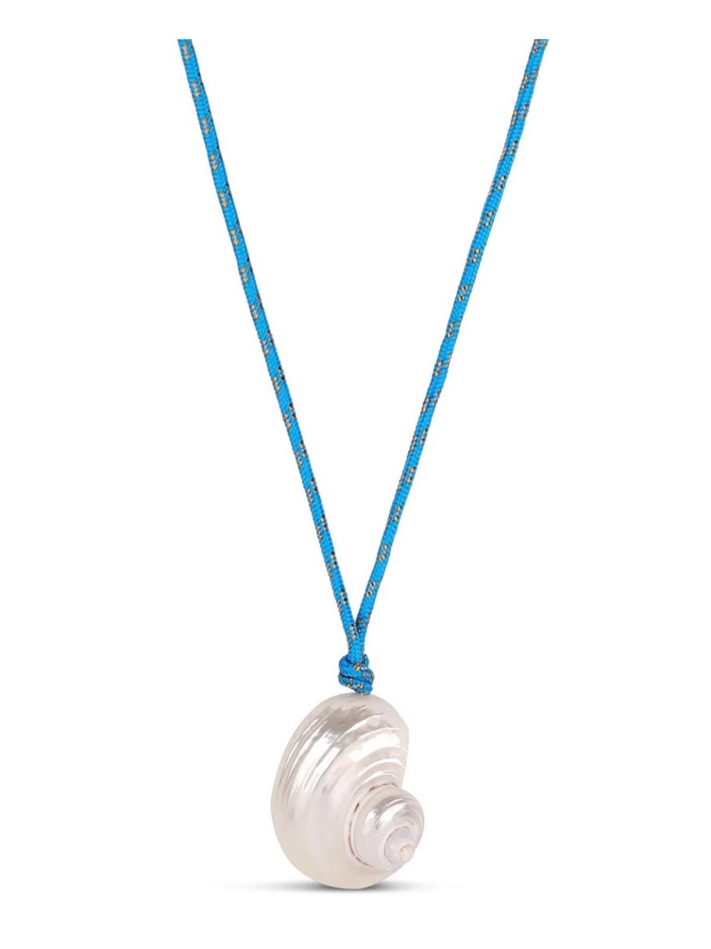 NEW Mayamar Blue Rope Cord Natural Shell Necklace